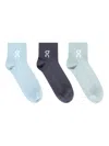 On Kids Logo 3 Pack Socks Set In Blue