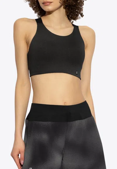 On Running Logo Sports Bra In Black