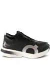On Running Low-top Lace-up Sneakers In Black
