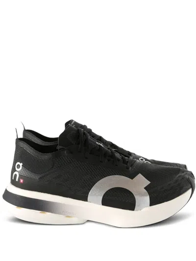 On Running Low-top Lace-up Sneakers In Black