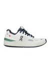 On Running Low-top Mesh Sneakers In White And Navy. In White