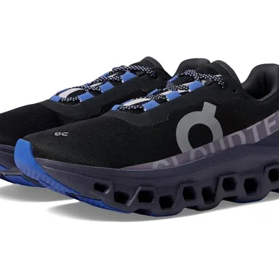 On Running Men's Cloudmonster Running Shoes ( D Width ) In Black