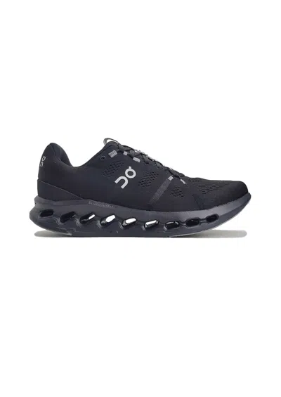 On Running Men's On Cloud Surfer Running Shoe In All Black In Multi