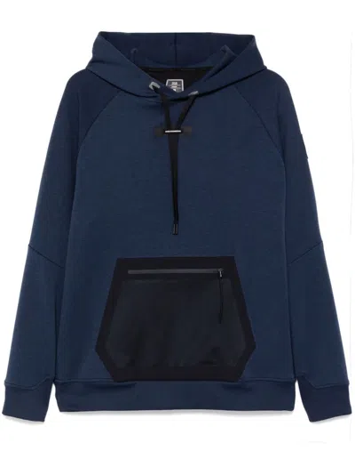 On Running Mesh-pocket Drawstring Hoodie In Blue