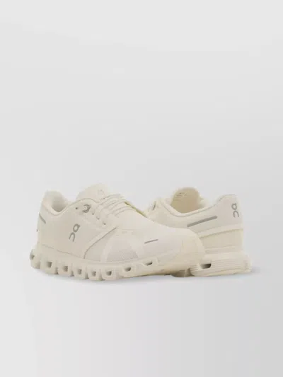 On Running Mesh Upper Rubber Outsole Sneakers In Neutral