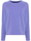 On Movement Crew Logo-print Sweatshirt In Purple