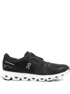 On Running Streamlined Black Sneakers With Breathable Mesh Upper In Black