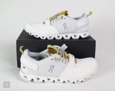 Pre-owned On Running On Cloud Edge Moon Landing Edition White Gold Shoes Women's Size 9 (18.99846)