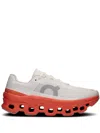 On Running Cloudmonster Sneakers In White/flame
