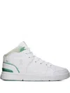 On Running On The Roger Clubhouse "white Green" Sneakers In White
