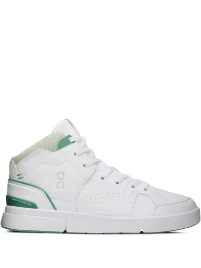 On Running On The Roger Clubhouse "white Green" Sneakers