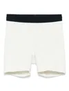On Running Pace Tights Shorts In Neutrals