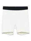 On Running Pace Tights Shorts In Neutrals