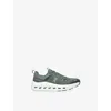 On Running Pale Green Kids' Cloudleap Mesh Trainers Eur 36 /3.5 Uk In Green