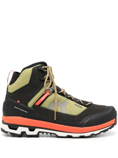On Running Panelled High-top Trainers In Black