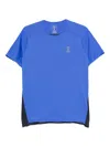 On Running Panelled Performance Top In Blue