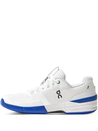 On Running Perforated-detail Trainers In White