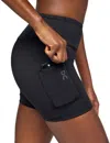 On Running Performance Short Tights In Black