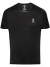 On Performance-t Panelled-design T-shirt In Black