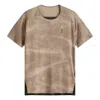 On Running Performance T-shirt Aop 'cinder Black' In Brown