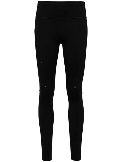 On Running Performance Stretch-jersey Leggings In Black