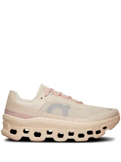 On Running Pink Lace Up Sneakers