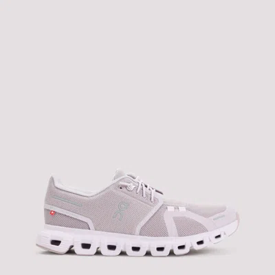 On Running Purple Cloud 6 Sneakers In Gray