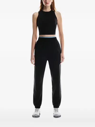 On Running Racerback Crop Top In Black