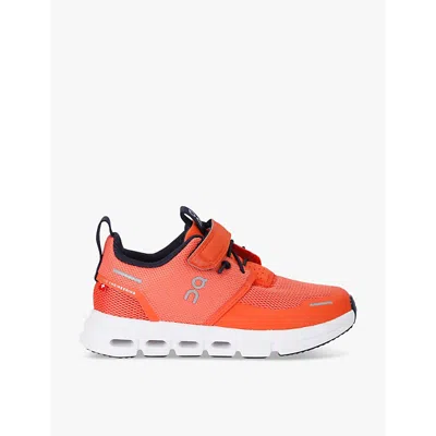 On Running Kids' Cloud Play Low-top Sneakers In Orange