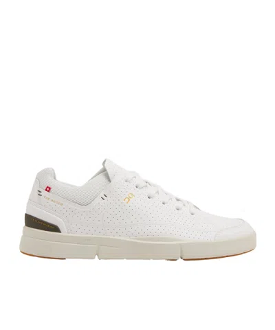 On Running Round Toe Low-top Sneakers In White
