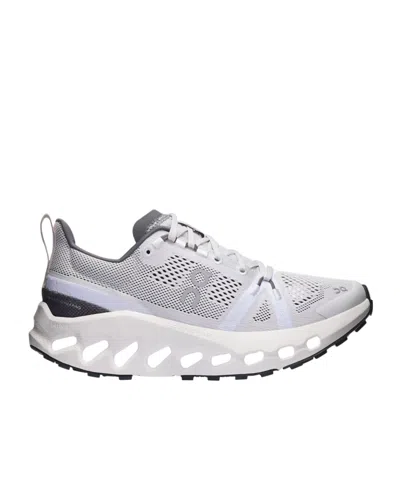 On Running Round Toe Low-top Sneakers In Frostwhite