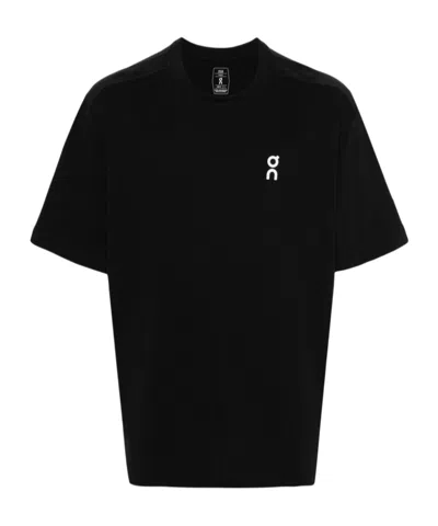 On Running Logo-print Organic-cotton T-shirt In Black