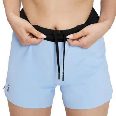 On Running Shorts In Stratosphere/black In Multi