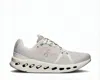 On Running Sleek White Sneakers With Breathable Mesh Upper And Cushioned Sole In Gray