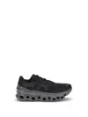 On Running Cloudmonster Technical Fabric Sneakers With Perforated Rubber Sole In Black