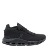 On Running Technical Fabric Sneakers With Rubber Sole In Black