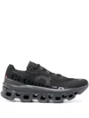 On Running Cloudmonster Technical Fabric Sneakers With Perforated Rubber Sole In Black