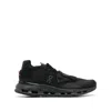On Running Technical Fabric Sneakers With Rubber Sole In Black