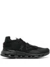 On Running Technical Fabric Sneakers With Rubber Sole In Black