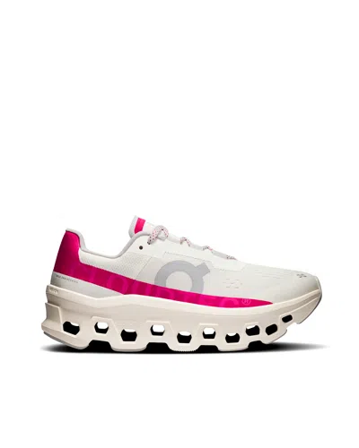 On Running Sneakers Cloudmonster Donna Ivory Grenadine In White