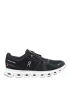 On Running Streamlined Black Sneakers With Breathable Mesh Upper In Black