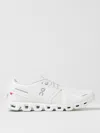 On Running Mesh Upper Flat Sole Sneakers In White