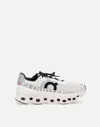 On Running Cloudmonster Sneakers With Technical Fabric Upper And Ultralight Sole In White/grey/black