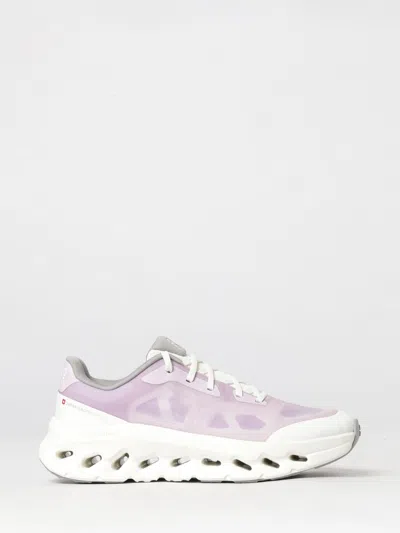 On Running Sneakers Woman Color Ivory In Purple