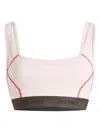 On Square-neck Sports Bra In Pink