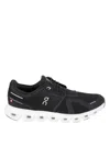 On Running Streamlined Black Sneakers With Breathable Mesh Upper In Black