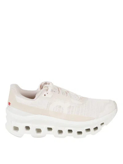 On Running Streamlined Ivory Sneakers With Cushioned Sole In Neutral