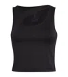 On Running Studio Cut-out Crop Top In Black