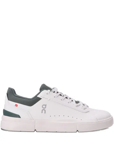 On Running The Roger Advantage Leather Sneakers In White