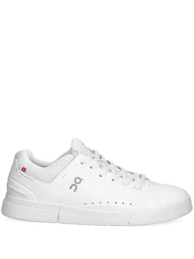On Running The Roger Advantage Trainers In White